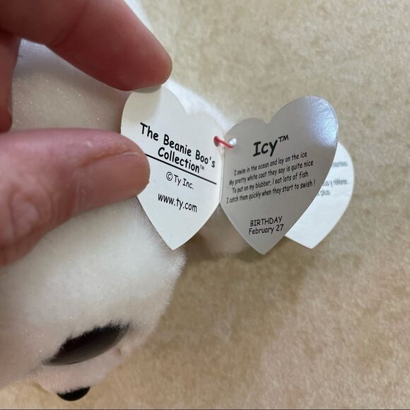 Lot of 4 TY Beanie Boos buckwheat icy slick leggz spider fox cat with tags - Picture 5 of 16